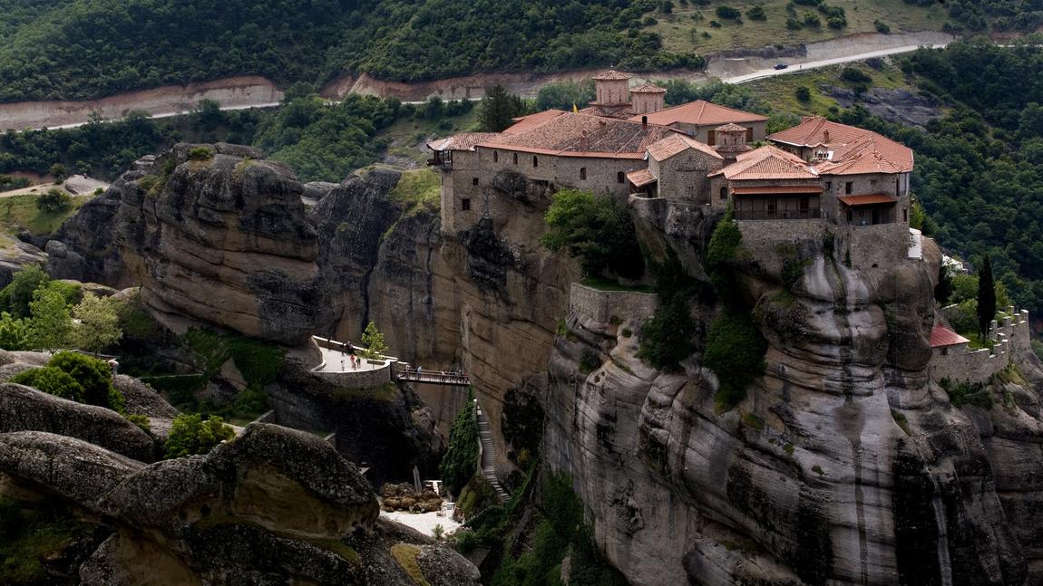 Remote Monasteries Of Meteora, Greece